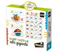 HEADU - Baby Tactile ABC - Lettres et Mots pour Les Plus Petits | Alphabet Tactile pour Enfants de 1 à 4 Ans, Puzzle géant 28 pièces, Apprendre Les Lettres et Premiers Mots, incrustations