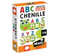 HEADU - Chenille ABC - Autocorrectif et Plus d’Un Mètre de Long | Jeu Éducatif Alphabet 3-6 Ans, Apprendre à Lire et Écrire, Association Lettre Image, Motricité Fine, Jeu Scolaire, Fabriqué en Italie