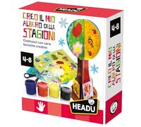 HEADU - Créer Mon Arbre des Saisons Nouveau - Techniques de Décoration pour Les Petits | Jeu Créatif Enfants 3 4 5 6 Ans, Art & Craft, Travets Manuels pour Enfants, Idée Cadeau, Made in Italy