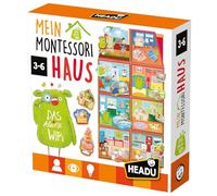 Headu Das Kleine WIR Haus Montessori Jeu éducatif Formes et valeurs pour