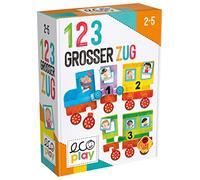 Headu DE52590 123 Montessori Jeu éducatif Orange Grand Train