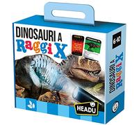 Headu- Dinosaures à Rayons X Jeu éducatif, IT29532, Multicolore, Moyen