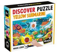 HEADU - Discover Puzzle Yellow Submarine - Joue Et Découvre avec Le sous-Marin Magique ! | Puzzle Educatifs 2 4 5 Ans, Jeu Éducatif pour Enfants, Jeux Didactiques, Cadeau Enfants, Made in Italy