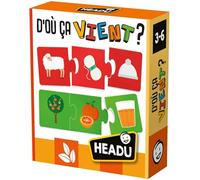 Headu - D'Où Ça Vient - L’Origine des Choses Expliquée Aux Plus Petits ! | Jeu Educatif 3 4 5 6 Ans, Jeux en Boîte pour Enfants, Cadeau Enfants, Cadeau Fille, Cadeau Garçon, Made in Italy