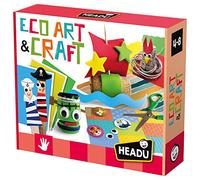 HEADU - Eco Art & Craft - Motricité Fine Et Imagination ! | Jeu Educatif 4 5 6 7 8 Ans, Kit Créatif pour Enfants, Cadeau Enfants, Cadeau Fille, Cadeau Garçon, Made in Italy