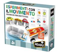 HEADU - Expériences avec Le Mouvement New - Jouons avec Les Premiers Concepts de Physique | Jeu éducatif 6 7 8 9 10 Ans, Kit d'expériences scientifiques pour Enfants, Cadeau Enfant, Made in Italy