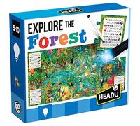 HEADU | Explorez la forêt : assemblez Le Puzzle Puis utilisez la Torche Magique pour découvrir des Choses Qui vivent dans la forêt | Jeux et Puzzles éducatifs | Âge de 5 à 10 Ans