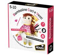 Headu Filles Coudre et habiller avec des techniques faciles à apprendre It56918 Jeu Art & Craft pour enfants 4-8 ans Fabriqué en Italie