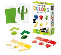 Headu Flashcards Colors Montessori Toutes Les Couleurs pour Les Petits Mu27859 Jeu Éducatif pour Enfants 2-5 Ans Made in Italy