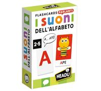 Headu - Flashcards Parlant Les Sons de l'alphabet, avec la méthode phonétique Interactive, Un Jeu éducatif pour Les Enfants de 2 à 4 Ans, Made in Italy