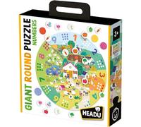 HEADU - Giant Round Puzzle Numbers - Joue Et Compte À La Ferme ! | Puzzle Educatifs 3 4 5 Ans, Jeu Éducatif pour Enfants, Jeux Didactiques, Cadeau Enfants, Made in Italy