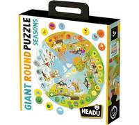 HEADU - Giant Round Puzzle Seasons - Découvre Les Saisons Et Le Temps Cyclique | Puzzle Educatifs 3 4 5 Ans, Jeu Éducatif pour Enfants, Jeux Didactiques, Cadeau Enfants, Made in Italy