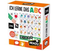 Headu J'apprends l'ABC - Jeu éducatif ABC - Puzzle d'apprentissage | Avec lettres majuscules et minuscules pour toucher et ressentir. Pour les enfants de 3 à 6 ans