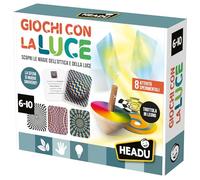 Headu Jeux avec la Lumière Découvrez la Magie de l'optique et de la lumière IT57120 Jeu Éducatif pour Enfants 6-10 Ans Made in Italy