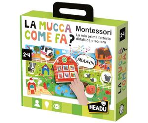 Headu La Vache Comment Montessori Ma Première Ferme Enseignement Et Sonora It57175 Jeu Éducatif pour Enfants 2-4 Ans