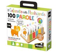 HEADU - Le Coffret des Flashcards 100 Mots - La Collection la Plus Riche de Flashcards pour Apprendre Les Premiers Mots | avec Application Interactive, Jeu éducatif 2 3 4 Ans, idée Cadeau, fabriquée