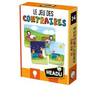 Headu - Le Jeu des Contraires - Un Jeu De Logique pour Apprendre À Comparer | Jeu Educatif 3 4 5 6 Ans, Jeux en Boîte pour Enfants, Cadeau Enfants, Cadeau Fille, Cadeau Garçon, Made in Italy