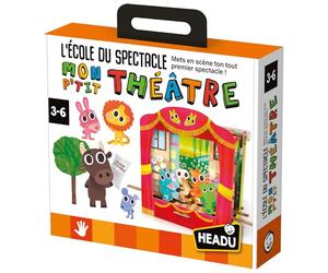 Headu - L'École du Spectacle Mon P'Tit Théatre - Mets en Scène Ton Tout Premier Spectacle ! | Jeu Educatif 3 4 5 6 Ans, Jeux en Boîte pour Enfants, Cadeau Enfants, Cadeau Fille, Cadeau Garçon