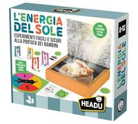 HEADU - L'Énergie du Soleil Nouveau - Expériences faciles et sûres à la portée des Enfants | Jeu éducatif Enfants 8 9 10 11 12 Ans, Kit d'expériences pour Enfants, Cadeau Enfant, fabriqué en Italie