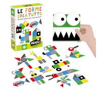 Headu Les Formes Créer De Grandes Pièces pour Les Petits It54914 Jeu Éducatif pour Enfants 2-4 Ans Fabriqué en Italie