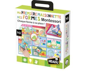 Headu - Ma Première Petite Maison des Formes Montessori - Chaque Forme À Sa Place ! | Jeu Educatif 1 2 3 Ans, Jeu Educatif Montessori, Cadeau Enfants, Cadeau Fille, Cadeau Garçon, Made in Italy