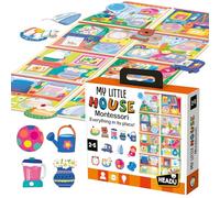 Headu - Maison de Poupée - Montessori, multicolore, it20836 - Version Espagnole