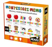 Headu - Mémo Montessori, jeux d'apprentissage, apprentissage des tout-petits, cartes flash pour enfants, jeux éducatifs, compétences de mémoire, lecture, logique, âge 3-6 ans