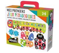 Headu - Mes Premiers Jeux Pédagogiques - Chiffres, Premiers Mots, Mémoire, Formes Et Couleurs | Jeu Educatif 3 4 5 6 Ans, Jeux en Boîte pour Enfants, Cadeau Enfants, Cadeau Fille, Cadeau Garçon