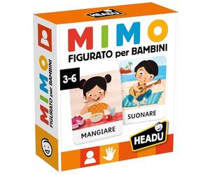 HEADU - Mimo des Actions pour Les Enfants - Émotions, Lexique et Coordination Corporelle | Jeu éducatif Enfants 3-6 Ans, Apprendre Langue Non Verbale, Idée Cadeau Noël Pâques, Fabriqué en Italie