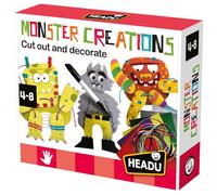 Headu - Monster Creations - Enfile, Découpe et Décore Tes Monstres Rigolos
