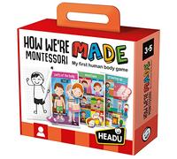 HEADU | Montessori How We are Made - Mon premier jeu sur le corps humain | Jeux et puzzles éducatifs | 3-5 ans