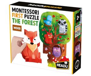 Headu - Montessori My First Puzzle The Forest Gioco, Multicolore, IT20133