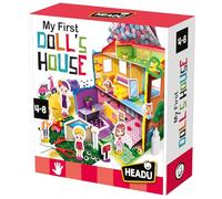 HEADU - My First Doll's House - Crée et Décore avec Différents Matériaux | Kit Créatif 4-8 Ans, Maison de Poupée 3D à Construire, Activité Manuelle, Développement Créativité, Fabriqué en Italie