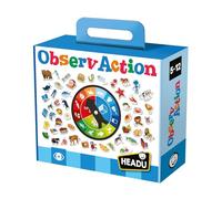 Headu - Observaction - Concentration Et Logique ! | Jeu De Société 4 5 6 7 8 9 10 Ans, Jeu de Plateau pour Enfants, Idée Cadeau Enfants Fille Garçon, Jeu Amusant et Èducatif, Made in Italy