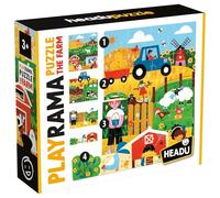 HEADU - Playrama Puzzle The Farm - Superposez Les Puzzles Et Obtenez Un Effet Magique ! | Puzzle Educatifs 3 4 5 Ans, Jeu Éducatif pour Enfants, Jeux Didactiques, Cadeau Enfants, Made in Italy