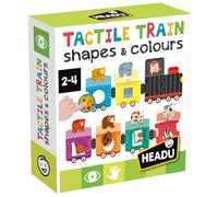 HEADU - Shapes & Colors Tactile Train - Train Tactile Formes Et Couleurs | Jeu Éducatif Enfants 2-4 Ans, Motricité Fine Et Coordination, Apprentissage Sensoriel, Cadeau Enfant, Fabriqué en Italie