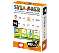 Headu - Syllaber - Lire Et Écrire avec Le Découpage Syllabique | Jeu Educatif 3-6 Ans, Cadeau Enfant, Made in Italy