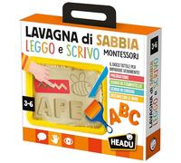 Headu Tableau à Sable lu et j'écris Montessori Le Jeu Tactile pour Vraiment Apprendre It22403 Jeu éducatif pour Enfants 3-6 Ans Made in Italy