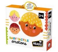 Headu - Tactile Baby Emotions - Reconnais et Exprime Les Premières Émotions | Jeu tactile 1-4 ans, 8 puzzles émotions, intelligence émotionnelle, perception visuelle, motricité et langage, Made in Italy