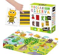 Headu Animali Jeu en boîte éducatif, IT55010, Multicolore, Grand