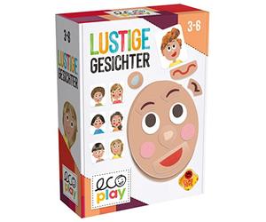 Headu Visages Amusants - Émotions à Rire - Jeu éducatif pour Enfants de 3 à 6 Ans - Version Allemande (DE52576) - Rouge