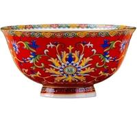 HEAGER Le bol de céramique, le bol de soupe, Bol à soupe 15,5 cm 6,1 pouces Phnom Penh Bol Ménage Céramique Émail Chinois Niveau pieds hauts manger Bol à riz