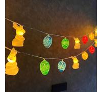 HeaHap Chaîne lumineuse, (3M / 9.8ft) 20 LED alimenté par batterie pour la décoration de fête à la maison (Décoration de Pâques)