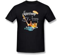 HEAL TH SHOE PAD Adeapa Short Sleeve Men's Supertramp T Shirt Black XXL