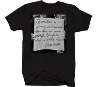 HEAL TH SHOE PAD George Orwell Journalism Public Relations Quote 1984 T Shirt Black 3XL