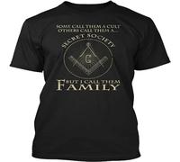 HEAL TH SHOE PAD I Call Them Family Freemason Shirt Mason T-Shirt - 100% Cotton Black S