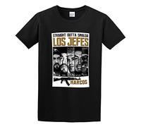 HEAL TH SHOE PAD Shop Private Label Los Jefes Narcos Heavyweight Printed on Sha Men Simple Tshirt Black L