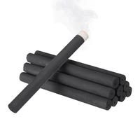 HEALANAN 10 Pièces Bâtonnets de Moxa sans Fumée 1,2x12cm, Papier Noir | Moxibustion, Chaleur Constante et Régulière, Combustion Douce, Lot en Boîte