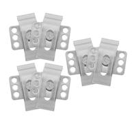 HEALANAN Clips de fixation pour évier sous plan 6pcs, supports métalliques argentés pour installation facile, pinces universelles pour undermount sinks cuisine salle de bain et comptoir