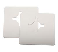 HEALANAN Remplisseur de gâche de porte en acier inoxydable 2 pcs Argenté Kit de renforcement de porte pour couvrir les zones endommagées et réparer la serrure pour hôtels et maisons